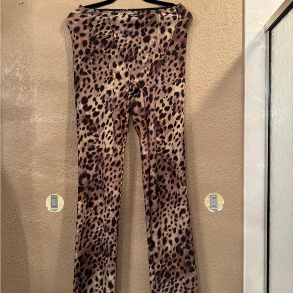 Dolce and gabbana skims Leopard Print Flared Pant new - Picture 1 of 3